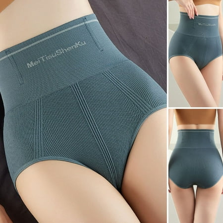 

opvise Women High-waisted Abdominal Underwear Thin Briefs for Summer