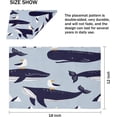 thumbnail image 3 of Whales Ocean Placemats Set of 4 Table Mats Washable Placemat Waterproof Place Mats for Party Home Dining Table Decor 18x12 in, 3 of 5