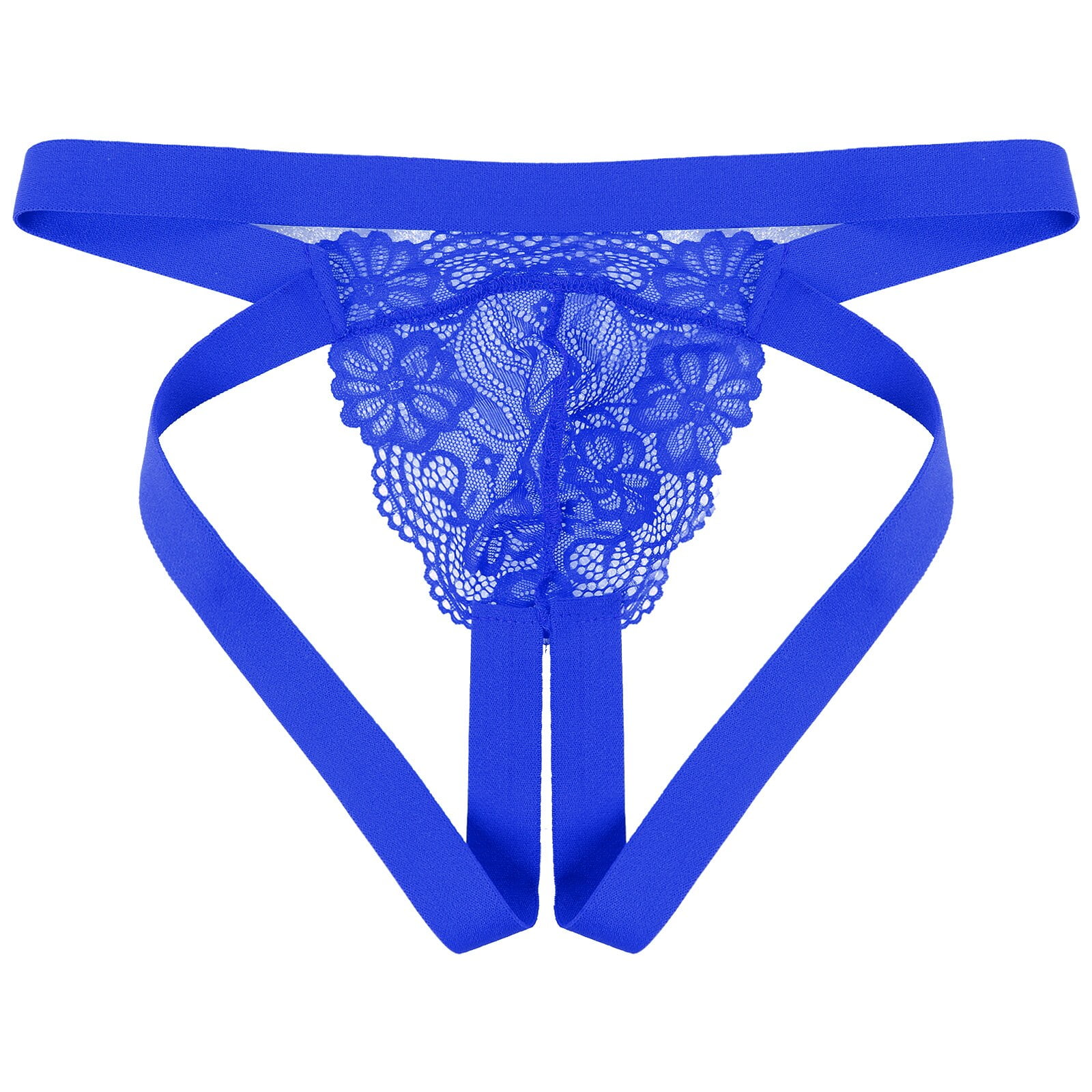 Lingerie erotique pour hommes transparent dentelle poche de renflement G string taille elastique Jockstrap t back taille basse tongs Sissy sous vetements Walmart