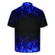 thumbnail image 5 of Camisetas de Manga Corta de los Hombres Casual Gradiente Solapa Botón Arriba Camiseta, Top Ligero para el Hogar, Uso Diario Y Cómodo, 5 of 5