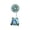 Blue, variant on ToyKingdee Bear Portable USB Desk Fan, Cute Cooler for Bedroom, Office, Travel, Rechargeable Handheld Fan