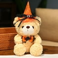 thumbnail image 4 of Qocolhg Halloween Bear Stuffed Animals, 11 inch Cute Halloween Plush Bear, Halloween Pumpkin Witch Stuffed Animal Teddy Bear with Witch Hat, Halloween Themed Costume Halloween Decorations Indoor, 4 of 4
