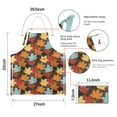 thumbnail image 7 of Autumn Fall Leaves Pattern Apron-Garden Aprons for Women with Pockets-Cotton Linen Waterproof Kitchen Cooking Gardening Aprons Adjustable for Kitchen,Cooking,BBQ and Salon 33"x27", 7 of 7