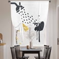 thumbnail image 3 of Cats Showering Balloon Curtains for Bedroom/Front Door/Bathroom, Modern Abstract Art Funny Animals Tie Up Curtains 63 Inch Length Light Filtering Kitchen Curtains Shades for Windows 46"x63", 3 of 8