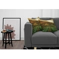 thumbnail image 3 of Ambesonne Landscape Throw Pillow Cover 2 Pack, Valley with Full Moon, 24", Fern Green Cinnamon, 3 of 5