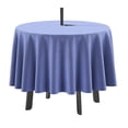 thumbnail image 1 of Vargottam Indoor/Outdoor Round Tablecloth 58 Inch with Umbrella, Waterproof Zippered Patio Table Cloths, Purple, Spring/Summer Theme, Circular Table, 1 of 7
