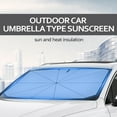thumbnail image 3 of Graflsoa Compact Car Sunshade Umbrella with Silver Coating - Small Size, Heat Reflective, UV Protection for Vehicle Windshield, 3 of 5