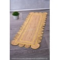 thumbnail image 4 of Scalloped Jute Rug, Scallop Jute Rug, yellow Scalloped Rug, Natural Jute Rug, Bohemian Rug, Boho Area Rug, Handwoven Jute Rug, Custom Rug, 4 of 5