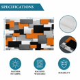 thumbnail image 5 of Orange Color Block Geometric Placemats Set of 6,Wipeable Washable Table Mats for Dining Tables, Abstract Gradient Art Place Mats for Kitchen Event Party Tabletop Decor, 5 of 9