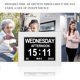 thumbnail image 3 of Reloj Digital CHAO Calendario con 8 Opciones de Alarma Color Blanco, 3 of 5