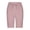 Pink, variant on JMYHOAM Women's Linen Cotton Shorts Elastic Waist Drawstring Solid Color Casual Shorts with Lace Crochet Splice Summer Breathable Rolled Hem Shorts with Pockets