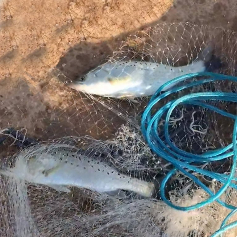 Saltwater Fishing Cast Net 3/8inch Mesh Size for Bait Trap Fish Heavy Duty Throw Net, iMounTEK 8ft Radius Size Easy Throw Heavy Duty Hand Cast Net