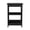 Black + Rectangle + Shelf + Particle Board + Engineered Wood, variant on Space Saving Nightstand with 3 Open Shelves, Taylor End Table for Living Room, Bedroom, Small Space, 23.8H Engineered Wood, Black