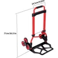 thumbnail image 4 of munirater 330LB Folding Heavy-Duty Stair-Climber Hand Truck Dolly Cart with Telescoping Handle Portable Climber Trolley for Home Moving, Warehouse, Airport Luggage, 4 of 7