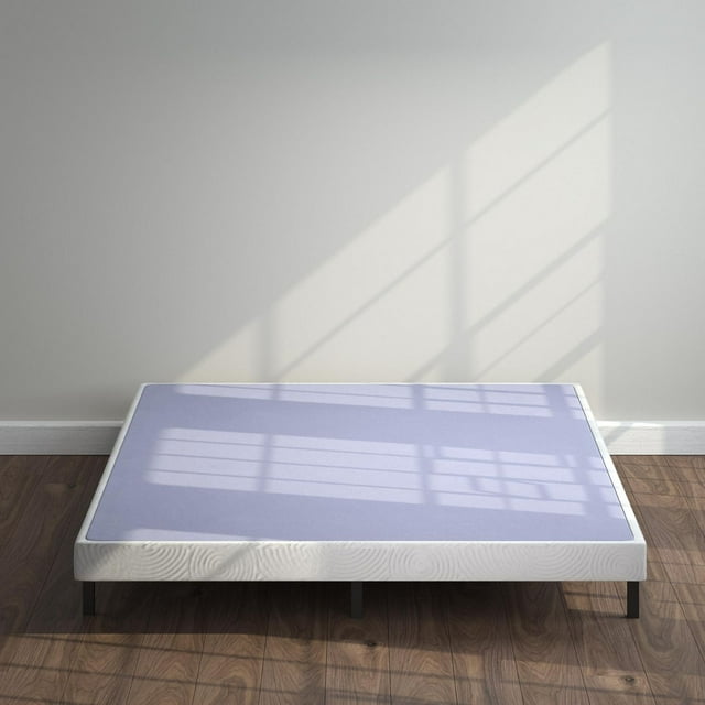 ZINUS Metal Box Spring with Wood Slats 4 Inch Mattress Foundation / Sturdy Steel Structure / Easy Assembly