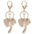 thumbnail image 1 of KAKOWELY purse charms 2pcs Elegant Pearl Keychain With Sparkling Rhinestone Coconut Tree Charm Backpack Decor Keychain Backpack Accessories Key Ring Bag Pendant, 1 of 5