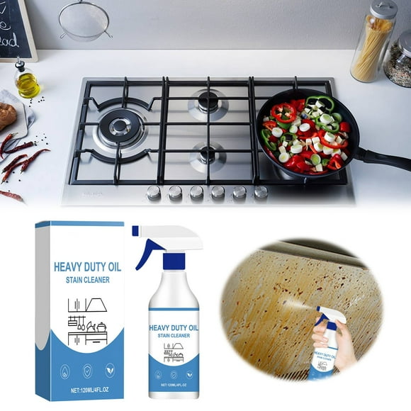 Heavy Duty Grease Cleaner For Cleaning Stubborn Oil Stains Kitchen Range Hood Oil Stain Cleaner 120ml Cleaning Vinegar for Home Dog Hair Laundry Catcher All Out of Grocery List Vegan Cleaning Stone