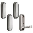 thumbnail image 1 of Ganchos de pared dorados, ganchos de pared resistentes para colgar abrigos, toallas, mochilas y bolsos. Ganchos para toallas de oro cepillado en el baño., 1 of 5