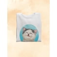 thumbnail image 3 of Enjoyed Cat Sweatshirt Women -Kayomi Harai Designs, Female Large, 3 of 4