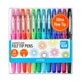 Pen+Gear FeltTip Pens, Ultra Fine, Assorted Colors, 24 Count