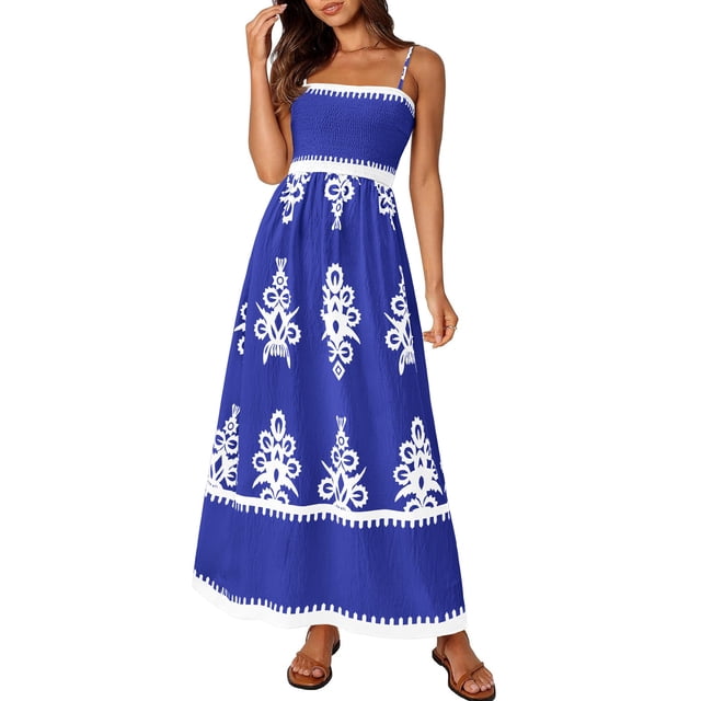 Vestido de Verano PRETTYGARDEN Floral para Mujer XXL