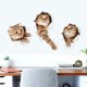 thumbnail image 4 of 3 pegatinas de pared autoadhesivas para gatos en 3D, pegatinas de pared para niños, murales de vinilo extraíbles para sala de estar, habitaciones de bebé, dormitorio, baño, decoración de pared del ho JAMW  Sencillez, 4 of 5