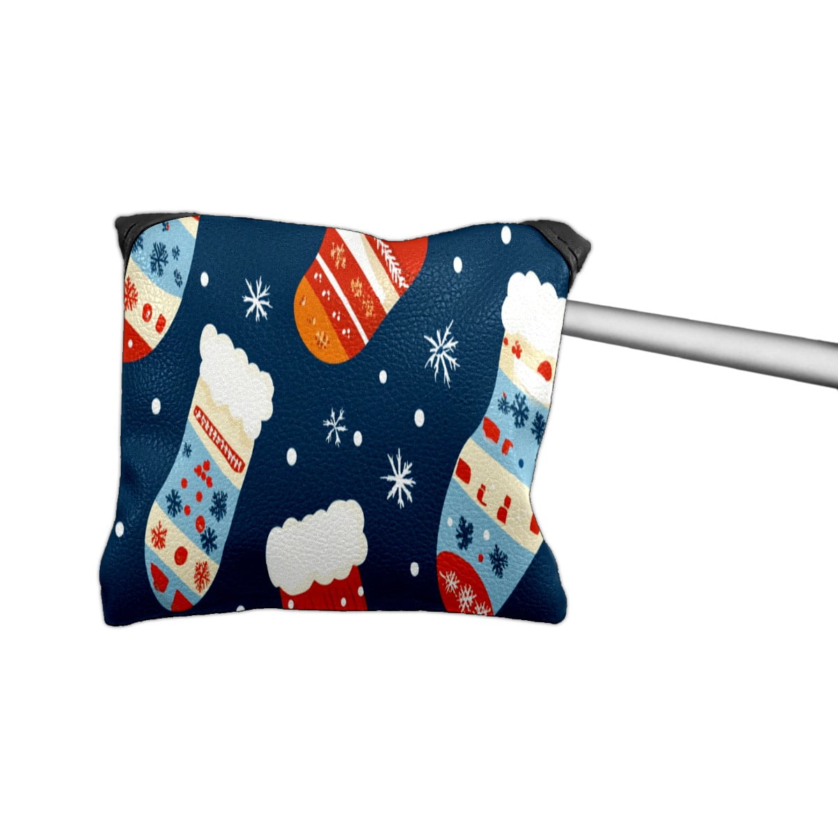 Golf Mallet Putter Cover Premium Leather Waterproof Golf Putter Head Cover with Magnetic Closure Christmas Stockings