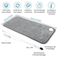 thumbnail image 2 of Electric Heating Pad - PIMPIMSKY - 75W - 60 x 30 cm - 10 Heating Levels - Machine Washable, 2 of 4