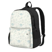 XMXY Funny Internet Doodles Backpack Laptop Bag for Women, School Bookbag Lightweight Backpack for Travel Casual Work Backpack Black