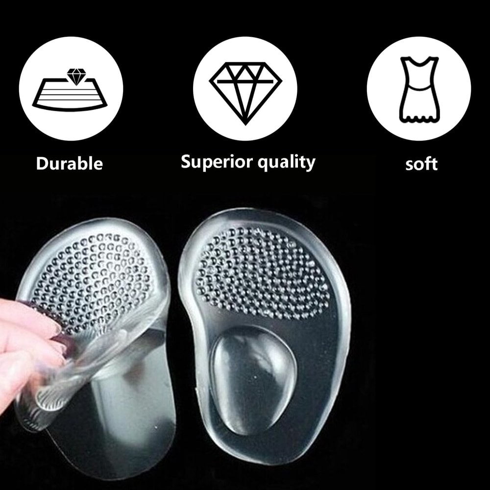 Pair Silicone Gel Ball Foot Cushion Insoles Metatarsal Support Insert Pad Universal Shoes Accessories 
