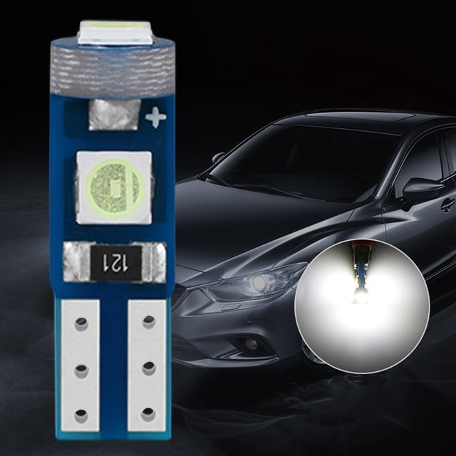 Luz de LED automotriz T5 3SMD DC12V, bombillas de señal de lámpara Interior para luces de lectura, luces de aire acondicionado, Yotijar luz de señal