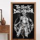 thumbnail image 4 of Cortina de puerta semiopaca con patrón de patchwork de dos piezas The Black Dahlia Murder, cortinas opacas decorativas para dormitorio, sala de estar, decoración de habitación de niños, 34 x 56, 4 of 7