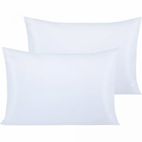 AUQ 500 Thread Count Cotton Toddler Pillowcases,2 Pack Travel Pillow Cases,13 X 18 Inches,White