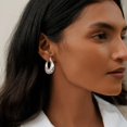 thumbnail image 4 of Lancharmed Silver Plated Women's Earrings,Gradual Threaded Rings Earring Birthday Gifts for Women Friendship, 4 of 7