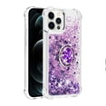 thumbnail image 2 of Funda para iPhone 12 PRO MAX con Brillo Líquido Flotante, Purpurina, Parachoques y Anillo Giratorio Soporte, 2 of 5