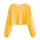thumbnail image 1 of Camisetas de Manga Larga de las Mujeres Impresas Sueltas Casuales Cuello Redondo Suéter Deportivo Top Se Ajusta Fiel Al Tamaño para Casual, Fiesta, 1 of 5
