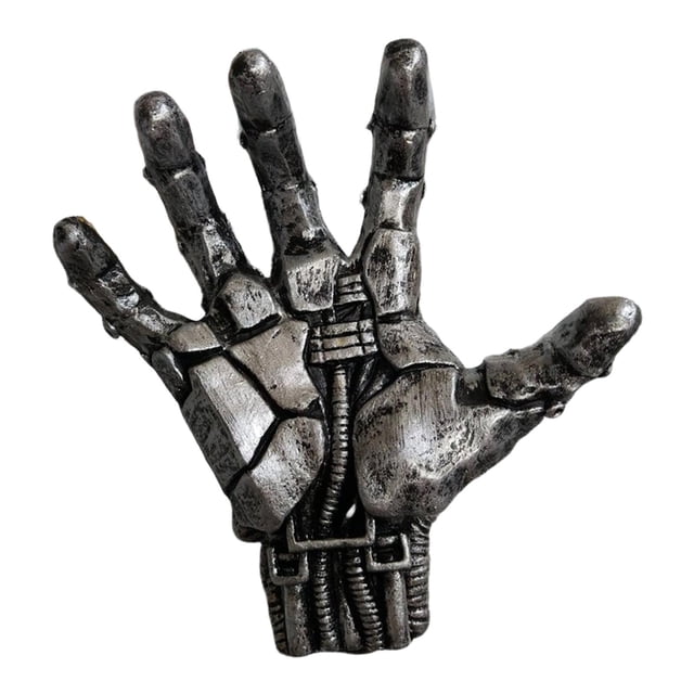 harper Hand Sculpture Basketball Holder Accessory Display Wall Mounted Storage Rack Silver