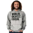 thumbnail image 5 of Worlds Okayest Cousin Family Relative Hoodie Sweatshirt Women Men Brisco Brands L, 5 of 5