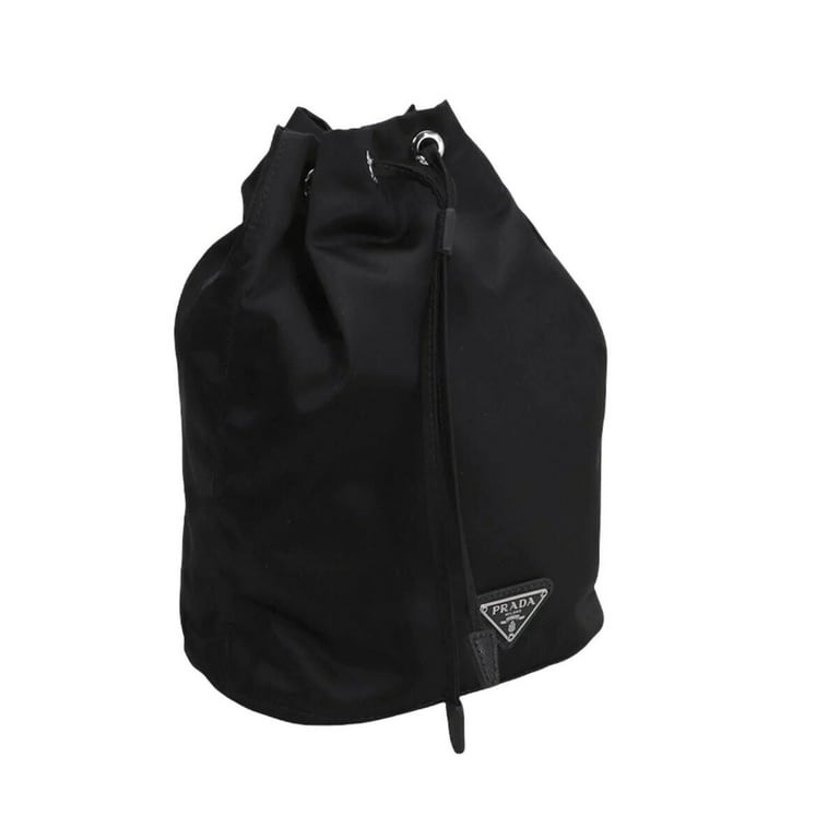 Prada Re-nylon Bucket Drawstring Pouch to Shoulder/Crossbody Bag Purse