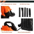 thumbnail image 5 of Floseru 52CC Gas Powered Backpack Leaf Blower, 1.7HP 2 Cycle 550CFM 200MPH , Commercial-Grade Gas Leaf Blower for Landscaping, Snow Removal, and Heavy-Duty Yard Work, 5 of 10