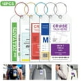 thumbnail image 2 of Yesbay 10 Pcs Cruise Luggage Tag with Loop Wide Luggage Tag Holder Cruise Essentials Zip Seal Tag Reusable Waterproof Cruise Document Holder Carnival Supplies, 2 of 7