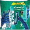 Classic Wilkinson Sword Men's Twin Razor, 4 Count
