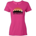 thumbnail image 3 of Inktastic Los Angeles California Skyline Retro Women's T-Shirt, 3 of 5