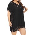 thumbnail image 2 of Bathing Suit Cover Ups for Women Hollow out Crochet Cover up Beach Coverup Swimsuits Black Alsol Lamesa, 2 of 6