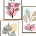 thumbnail image 4 of wall26 3 Piece Framed Canvas Wall Art for Living Room, Bedroom Leaf Theme Canvas Prints for Home Decoration Ready to Hang - 16"x24"x3 Panels, 4 of 5