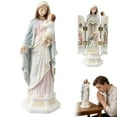 thumbnail image 3 of LAMDAWE Unique 3D NativityTriptych Statue Foldable ChristianSculpture 3D MaryStatue with NativityScene,ReligiousDecorations for Home,Mantel,PrayerSpace, 3 of 8