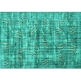 thumbnail image 1 of Ahgly Company Indoor Rectangle Oriental Turquoise Blue Asian Inspired Area Rugs, 2' x 4', 1 of 4