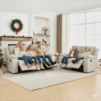 Cambridge Ventura 3-Piece Set: Chaise Sofa, Loveseat and Chair