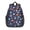 Astronaut and Earth, variant on Astronaut and Rocket Black Pattern Backpack for School, Cute School Bag with Adjustable Shoulder Straps and Padded Back, 15"x11.42"x5.5"