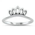 thumbnail image 1 of Beautiful Cutout Tiara Ring .925 Sterling Silver Band Jewelry Female Male Unisex Size 5, 1 of 4